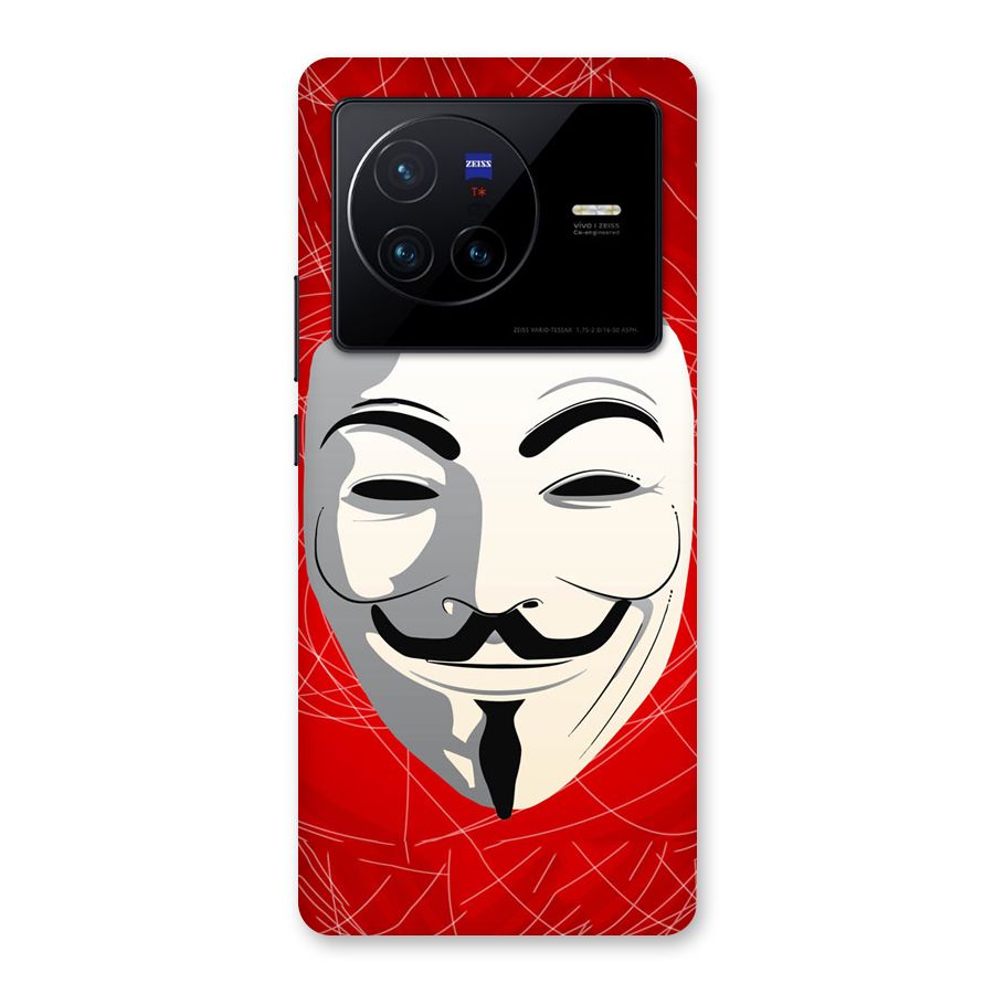 Anonymous Mask Abstract  Back Case for Vivo X80