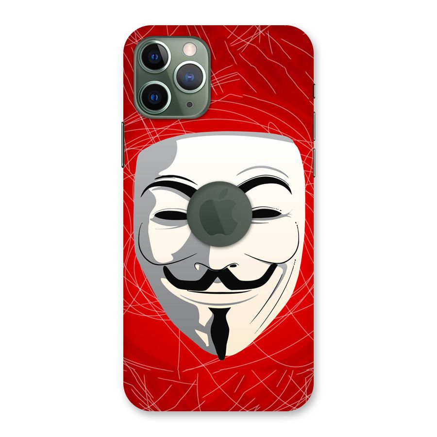 Anonymous Mask Abstract  Back Case for iPhone 11 Pro Logo  Cut