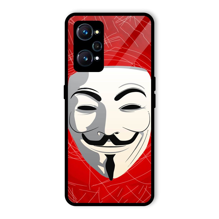 Anonymous Mask Abstract  Glass Back Case for Realme GT Neo2