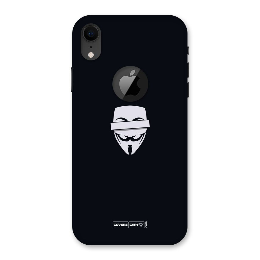 Anonymous Mask Back Case for iPhone XR Logo Cut