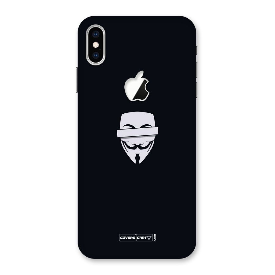 Anonymous Mask Back Case for iPhone XS Max Apple Cut