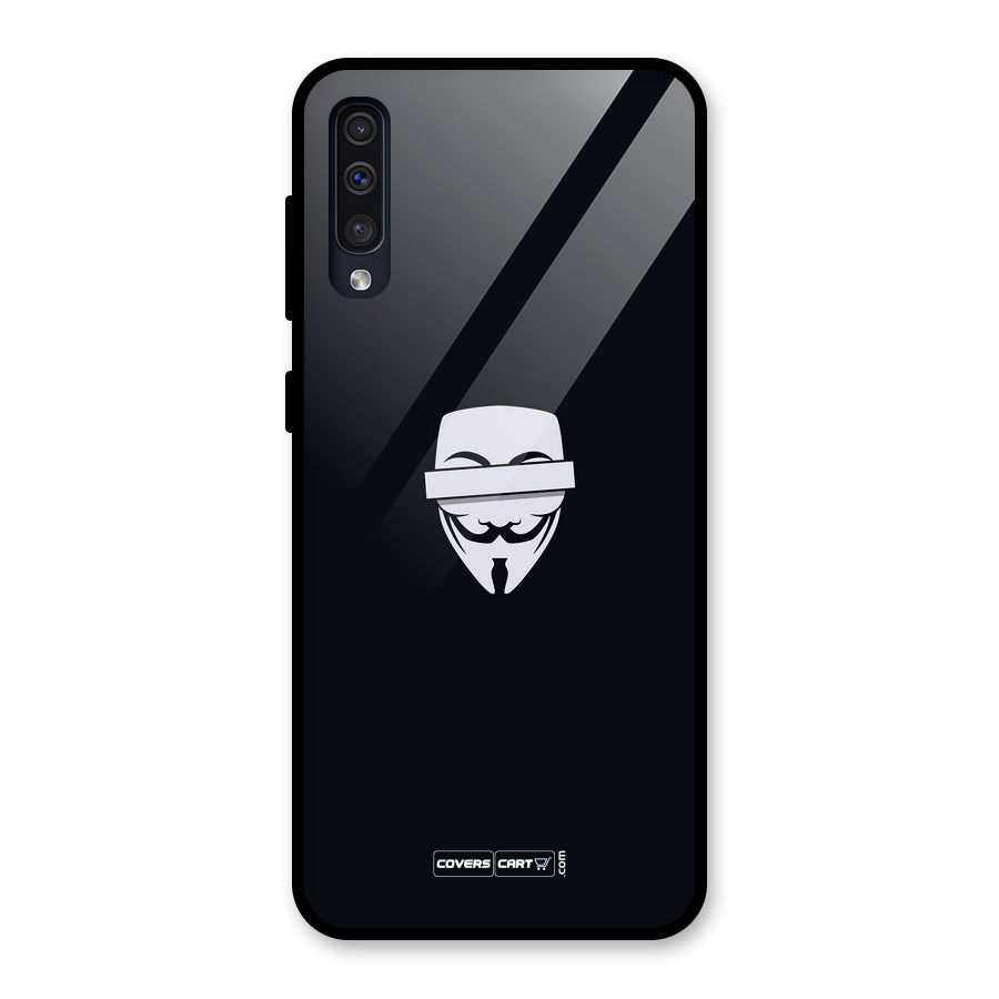 Anonymous Mask Glass Back Case for Galaxy A30s