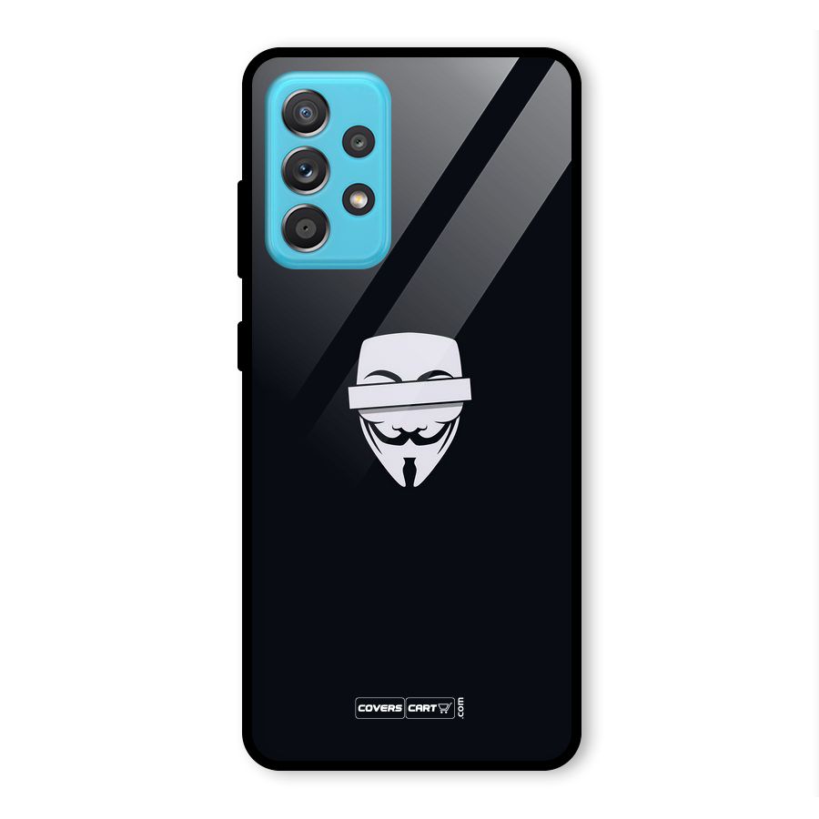 Anonymous Mask Glass Back Case for Galaxy A52