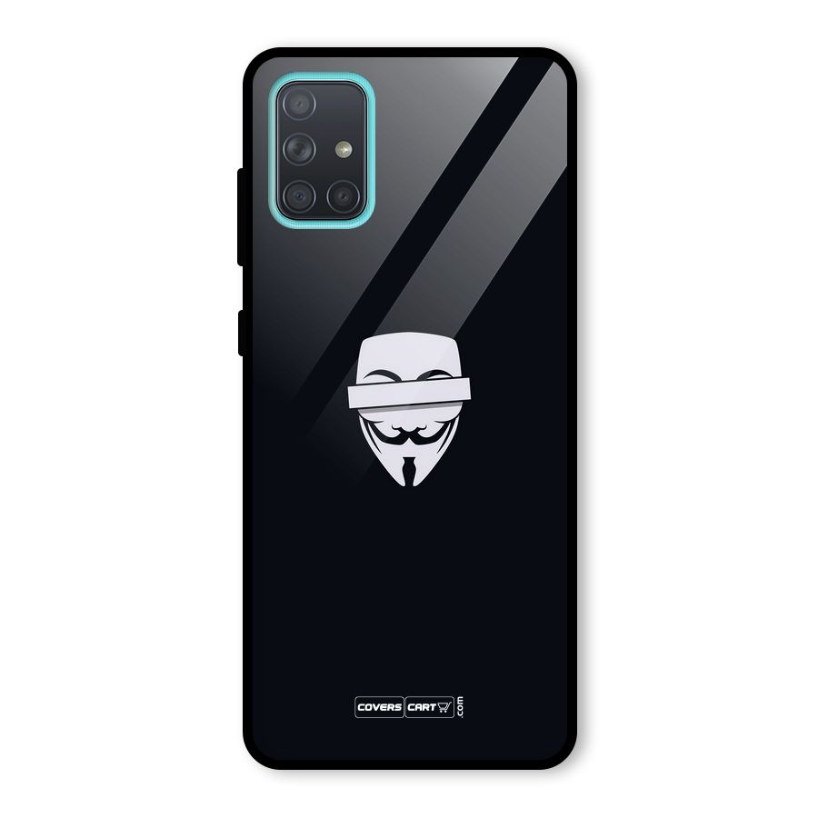 Anonymous Mask Glass Back Case for Galaxy A71