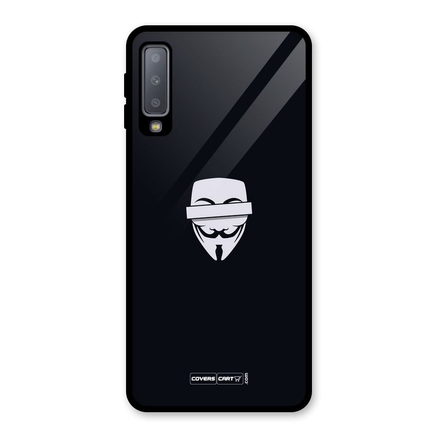 Anonymous Mask Glass Back Case for Galaxy A7 (2018)