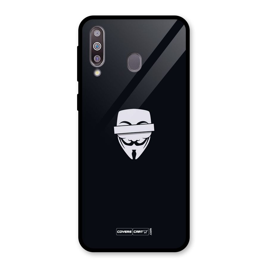 Anonymous Mask Glass Back Case for Galaxy M30