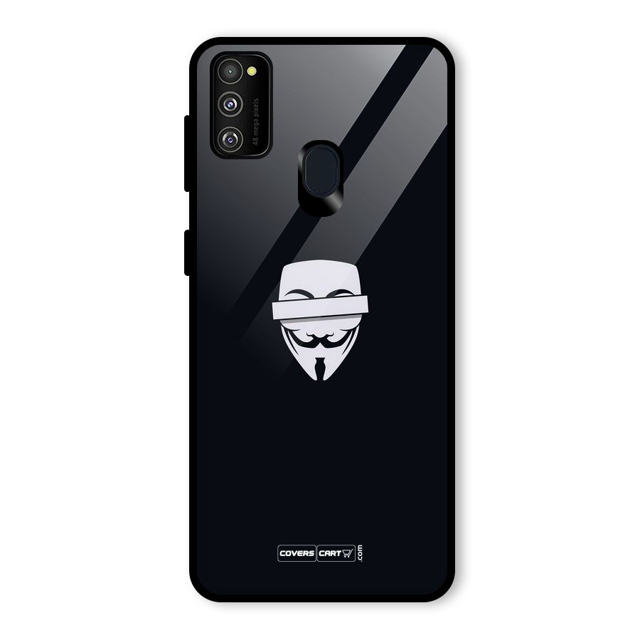 Anonymous Mask Glass Back Case for Galaxy M30s
