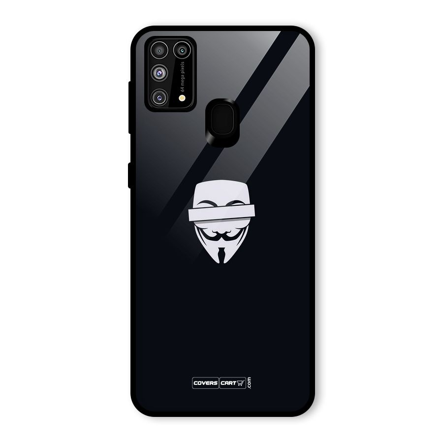 Anonymous Mask Glass Back Case for Galaxy M31