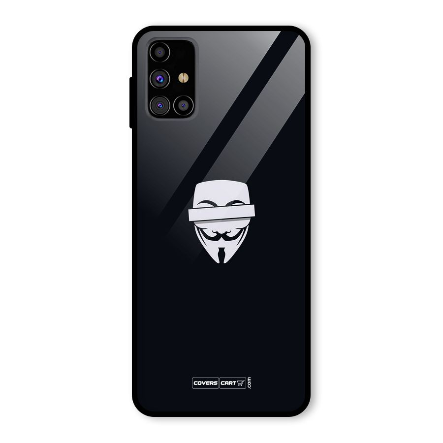 Anonymous Mask Glass Back Case for Galaxy M31s