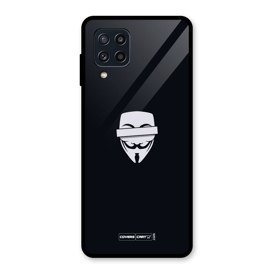 Anonymous Mask Glass Back Case for Galaxy M32