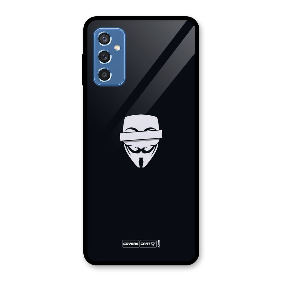 Anonymous Mask Glass Back Case for Galaxy M52 5G