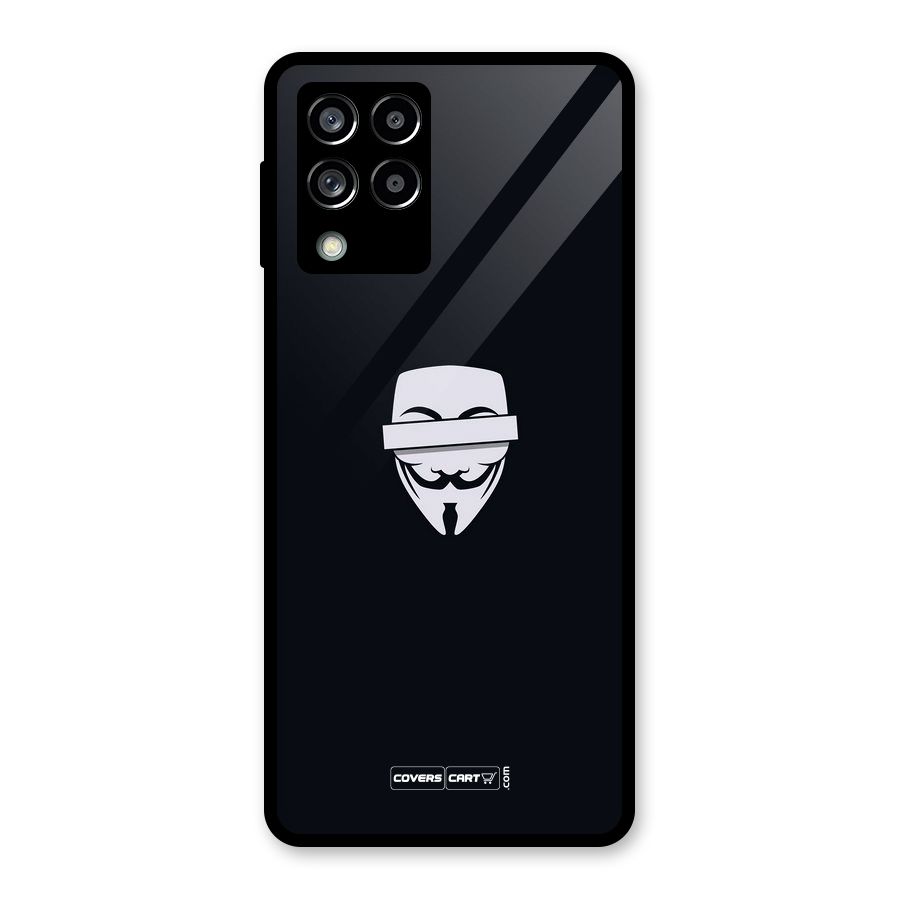 Anonymous Mask Glass Back Case for Galaxy M53 5G