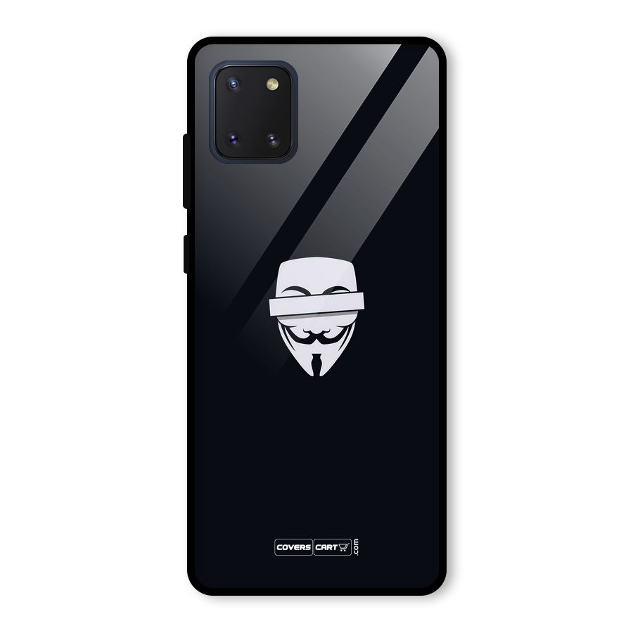 Anonymous Mask Glass Back Case for Galaxy Note 10 Lite