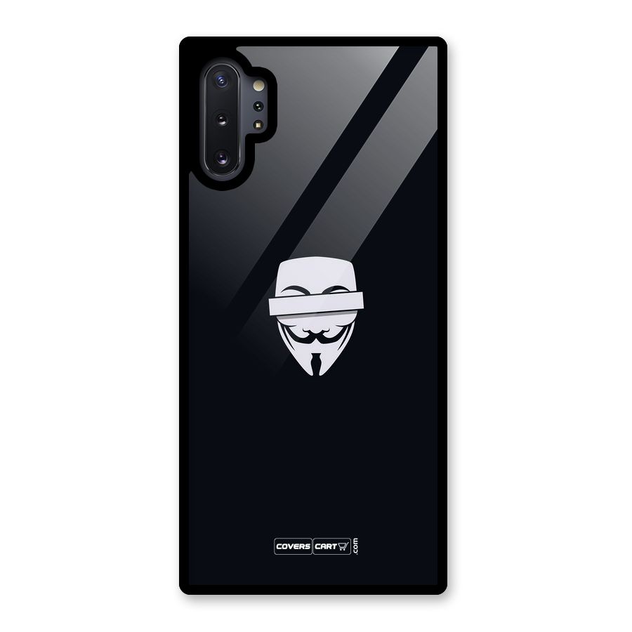 Anonymous Mask Glass Back Case for Galaxy Note 10 Plus