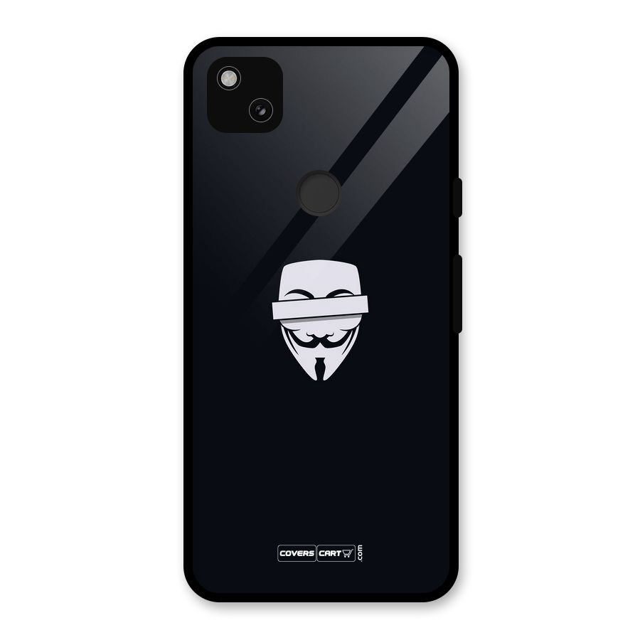 Anonymous Mask Glass Back Case for Google Pixel 4a