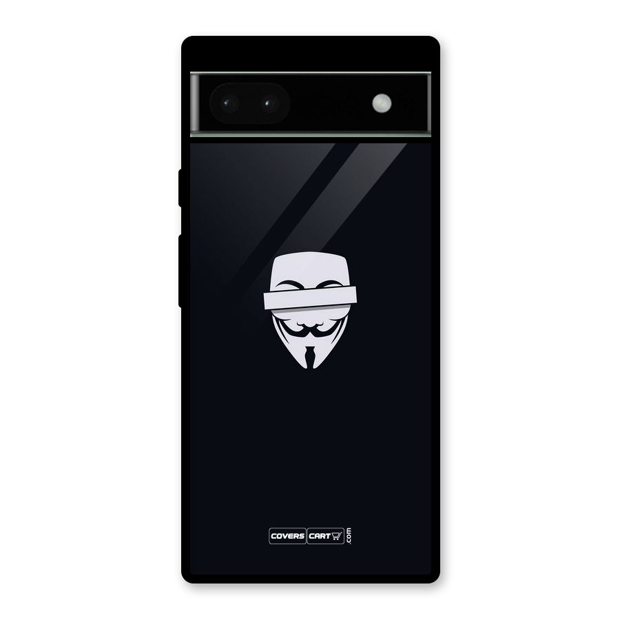 Anonymous Mask Glass Back Case for Google Pixel 6a