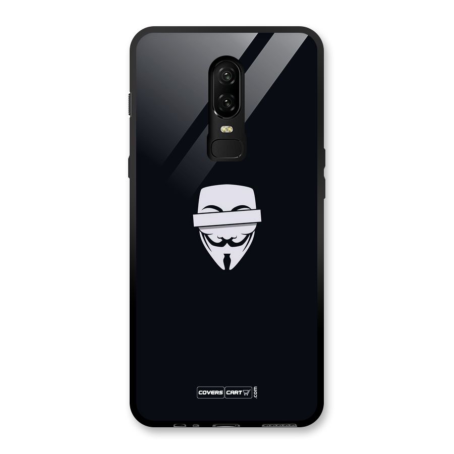 Anonymous Mask Glass Back Case for OnePlus 6
