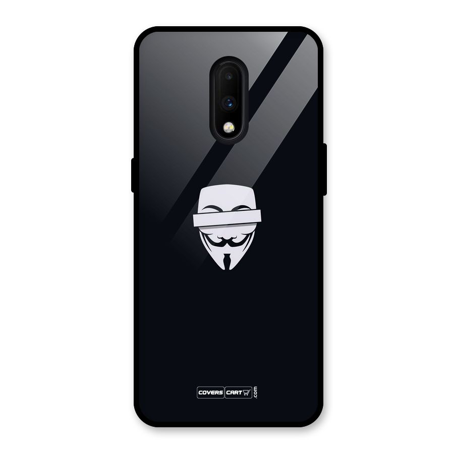 Anonymous Mask Glass Back Case for OnePlus 7