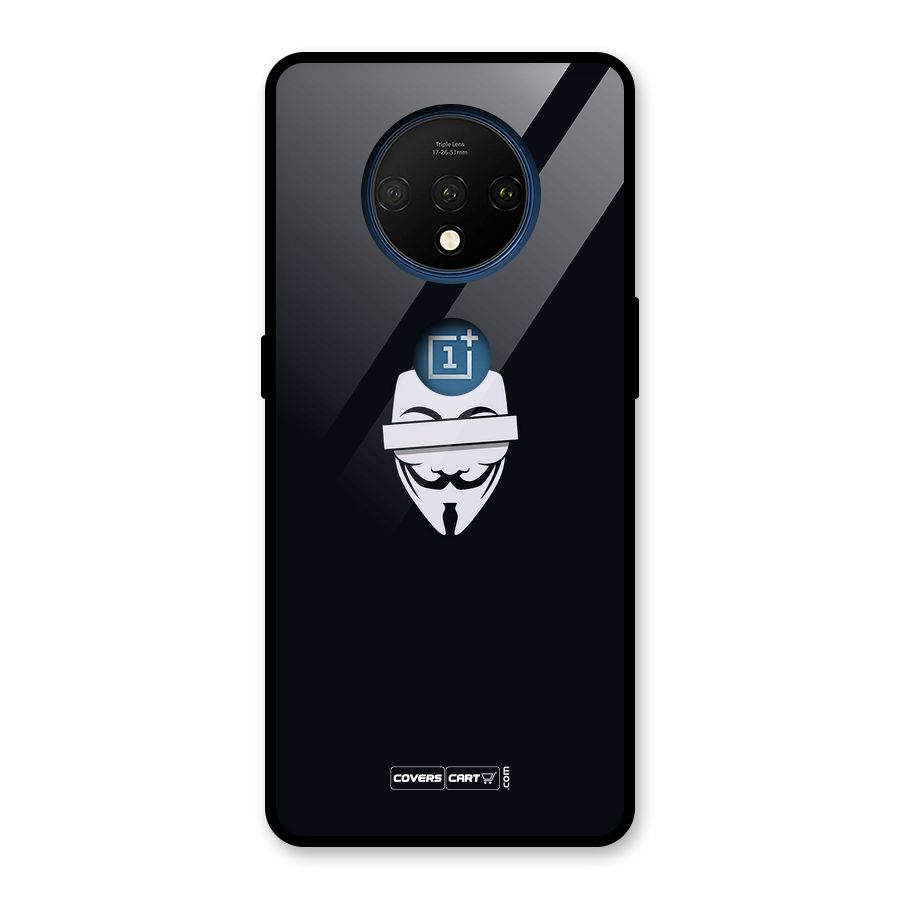 Anonymous Mask Glass Back Case for OnePlus 7T