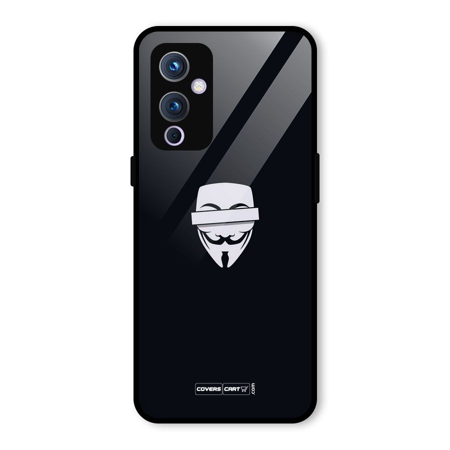 Anonymous Mask Glass Back Case for OnePlus 9