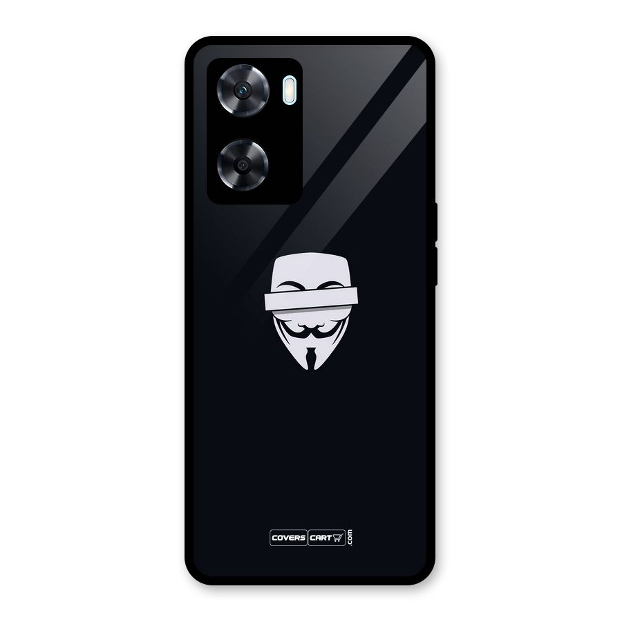 Anonymous Mask Glass Back Case for Oppo A77