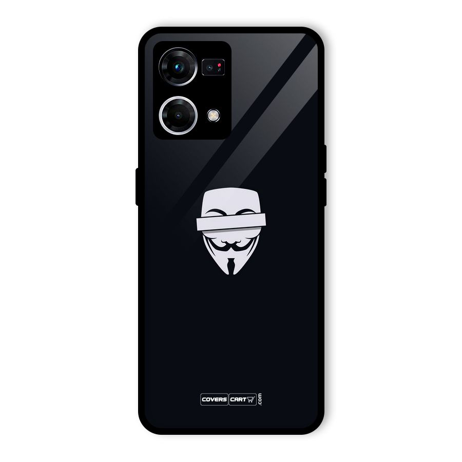 Anonymous Mask Glass Back Case for Oppo F21s Pro 4G