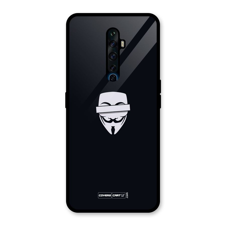 Anonymous Mask Glass Back Case for Oppo Reno2 F