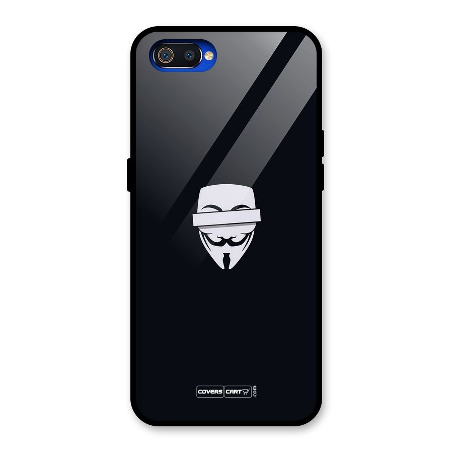 Anonymous Mask Glass Back Case for Realme C2