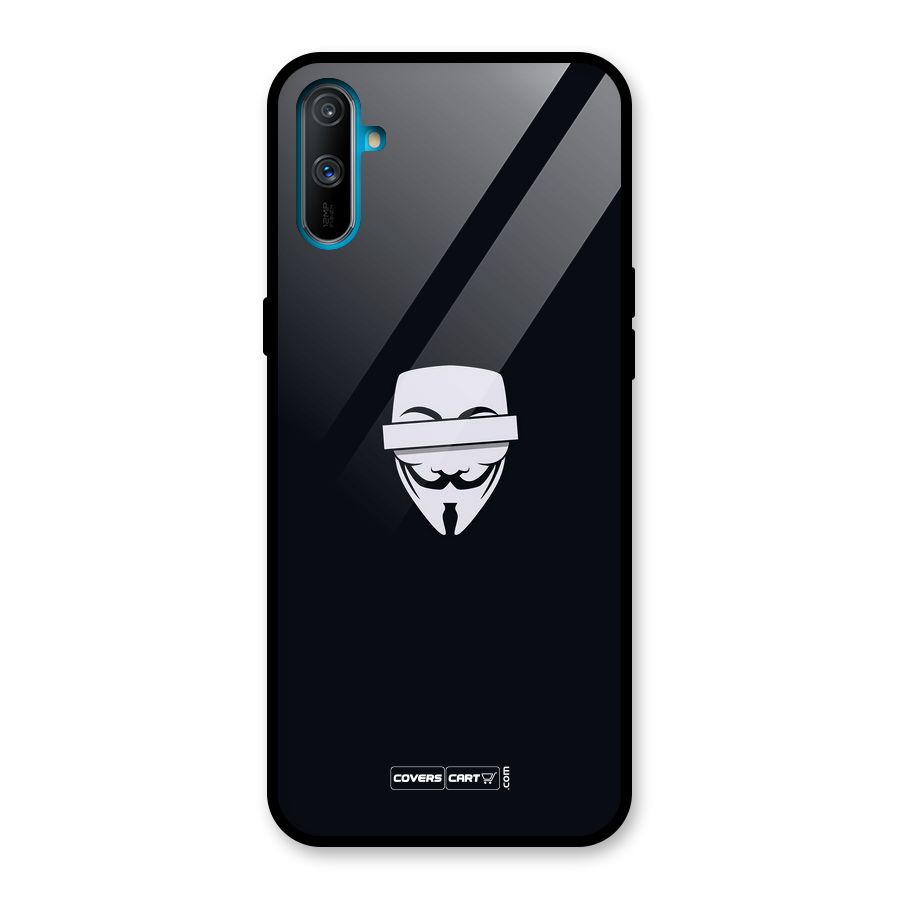 Anonymous Mask Glass Back Case for Realme C3