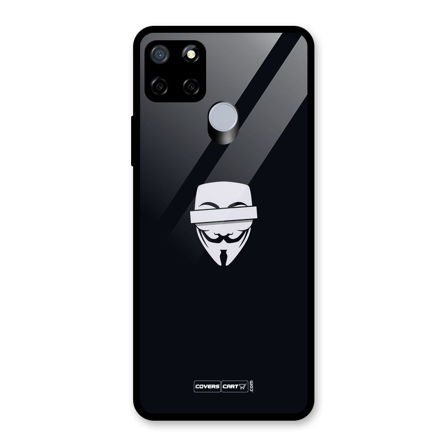 Anonymous Mask Glass Back Case for Realme Narzo 20