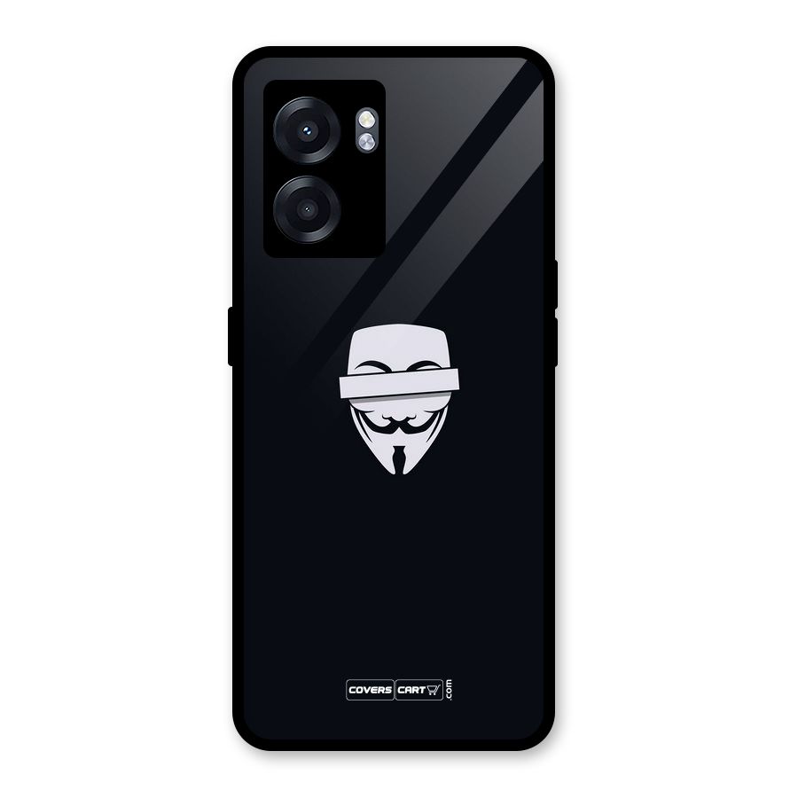 Anonymous Mask Glass Back Case for Realme Narzo 50 5G