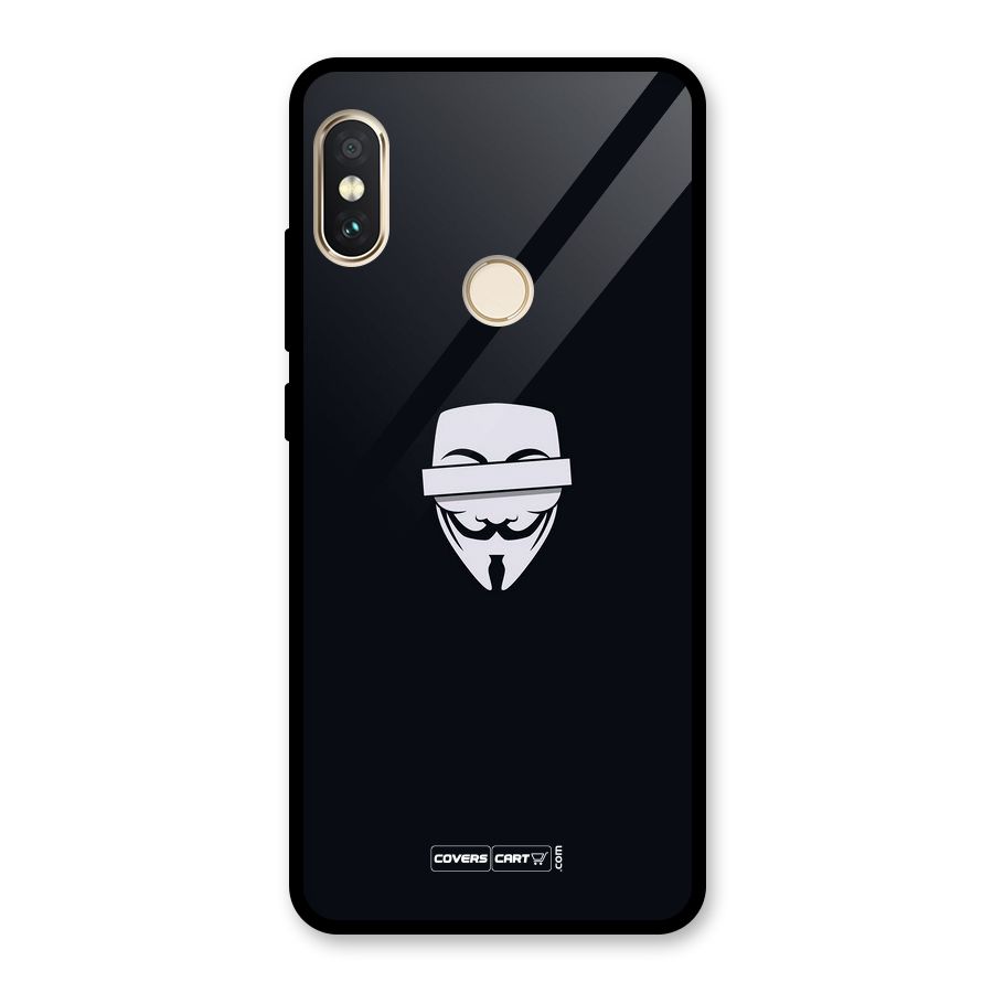 Anonymous Mask Glass Back Case for Redmi Note 5 Pro