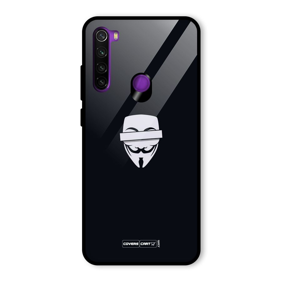 Anonymous Mask Glass Back Case for Redmi Note 8