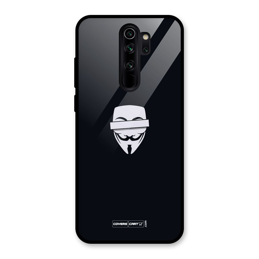 Anonymous Mask Glass Back Case for Redmi Note 8 Pro