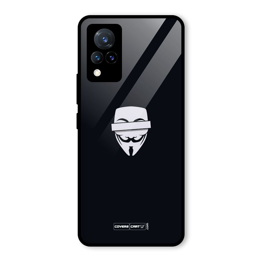 Anonymous Mask Glass Back Case for Vivo V21 5G