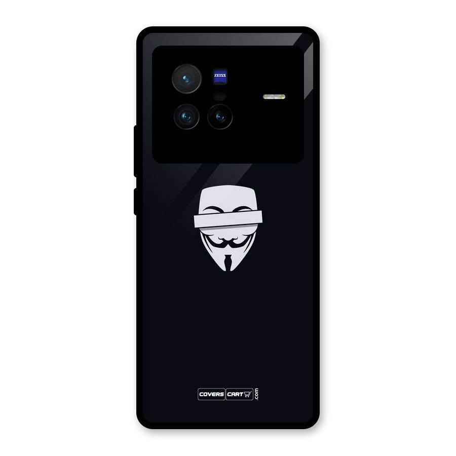Anonymous Mask Glass Back Case for Vivo X80
