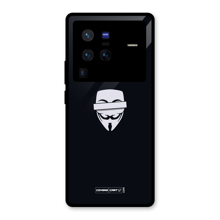 Anonymous Mask Glass Back Case for Vivo X80 Pro
