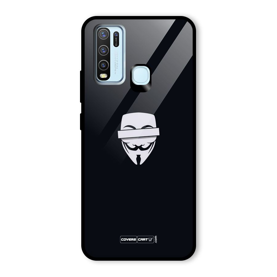 Anonymous Mask Glass Back Case for Vivo Y30