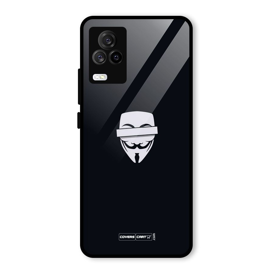Anonymous Mask Glass Back Case for Vivo iQOO 7 Legend 5G