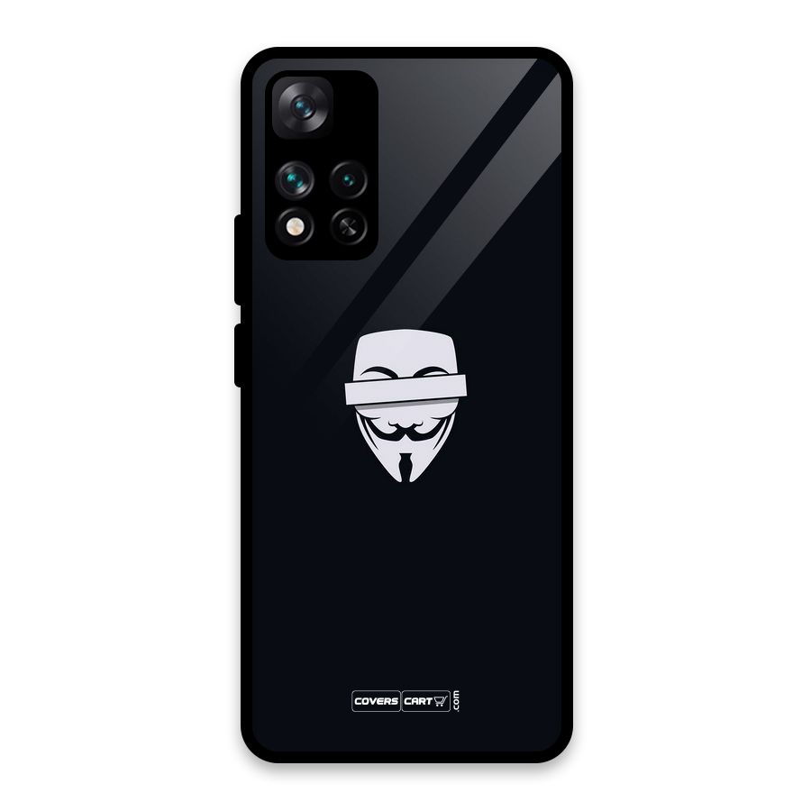 Anonymous Mask Glass Back Case for Xiaomi 11i HyperCharge 5G