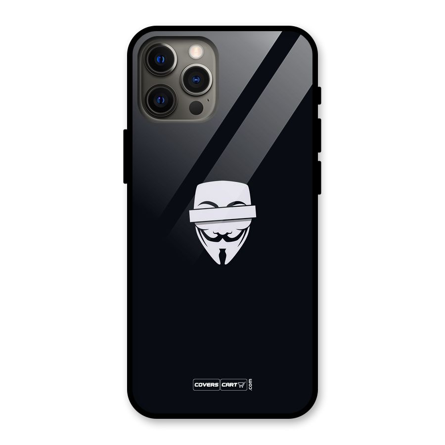 Anonymous Mask Glass Back Case for iPhone 12 Pro Max