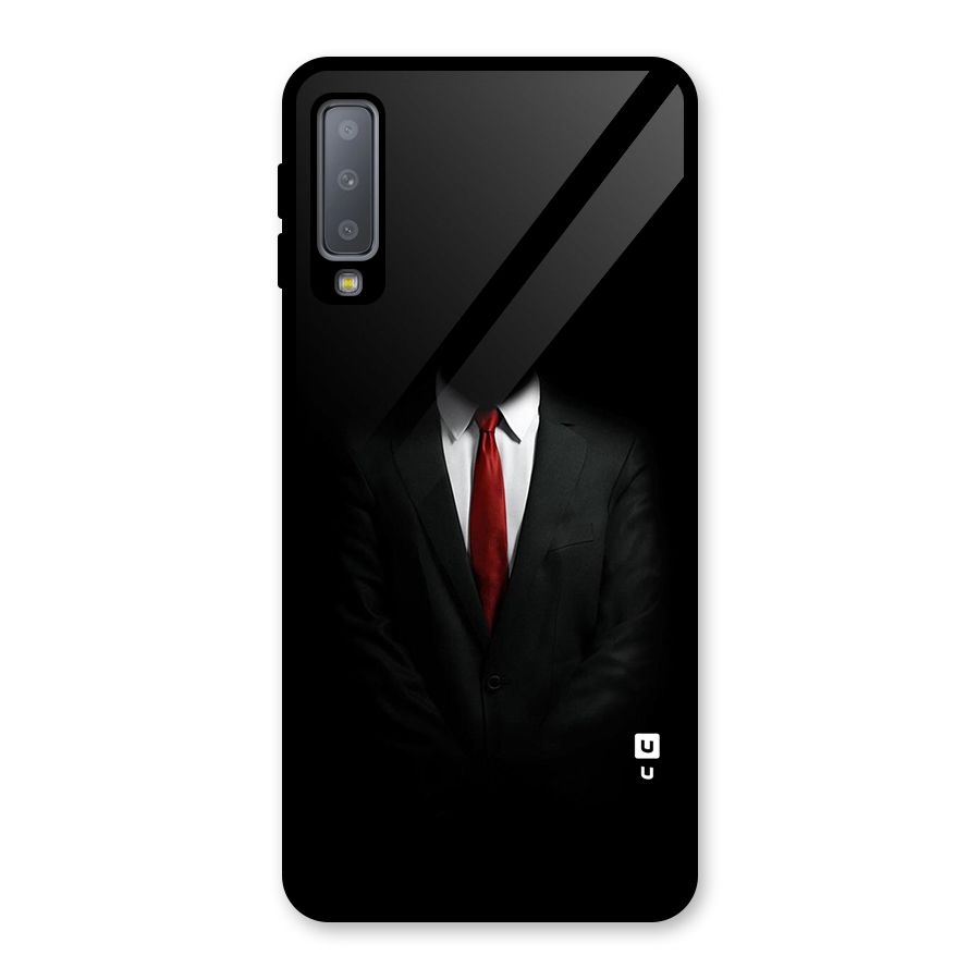 Anonymous Suit Glass Back Case for Galaxy A7 (2018)