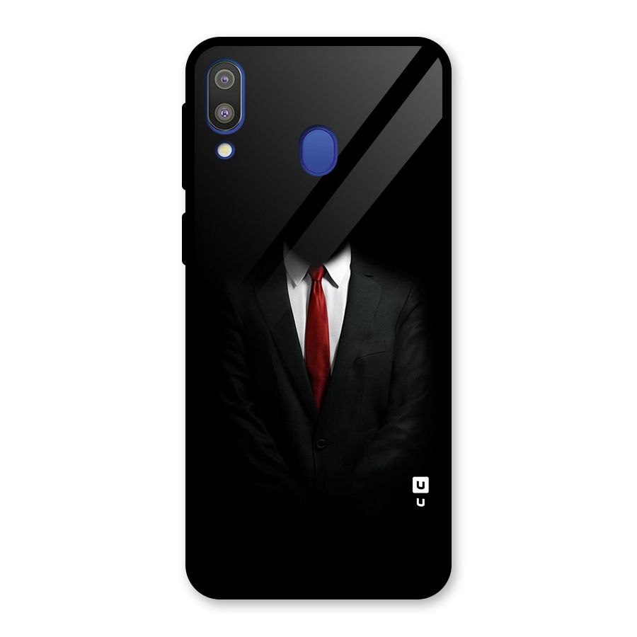 Anonymous Suit Glass Back Case for Galaxy M20