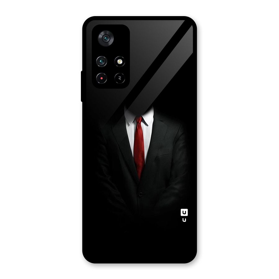 Anonymous Suit Glass Back Case for Poco M4 Pro 5G