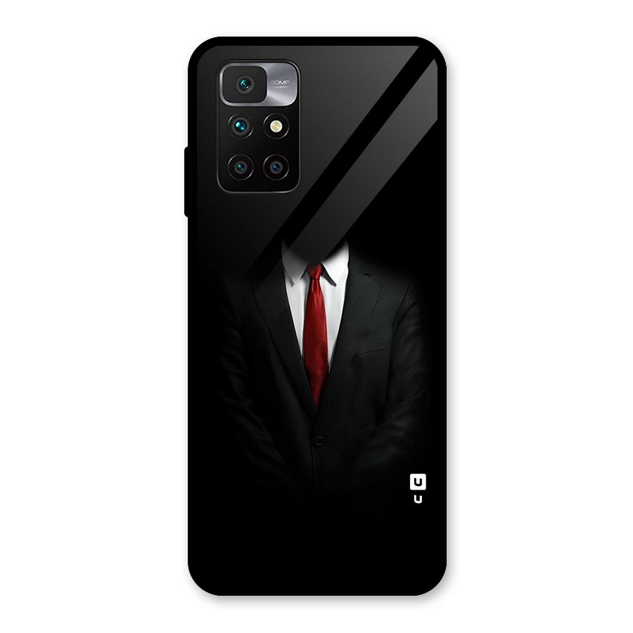 Anonymous Suit Glass Back Case for Redmi 10 Prime