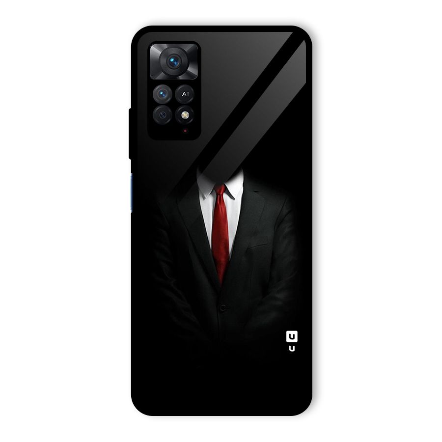 Anonymous Suit Glass Back Case for Redmi Note 11 Pro