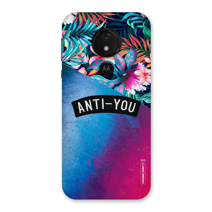 Anti You Back Case for Moto G7 Power
