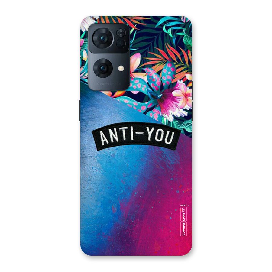 Anti You Back Case for Oppo Reno7 Pro 5G
