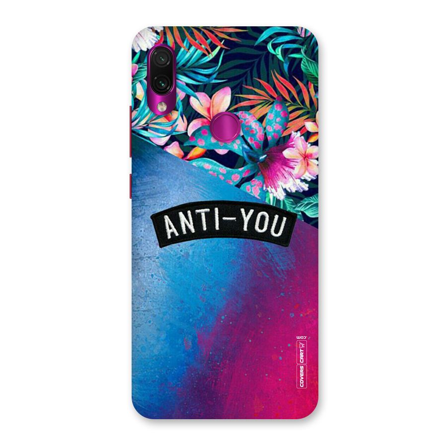 Anti You Back Case for Redmi Note 7 Pro