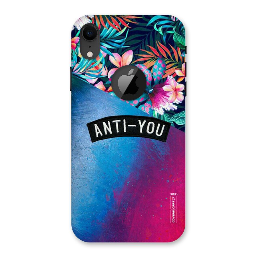Anti You Back Case for iPhone XR Logo Cut